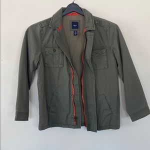 NWOT! Gap Kids L Cargo Jacket Olive Insulated